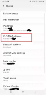 how to check mac address in android mobile